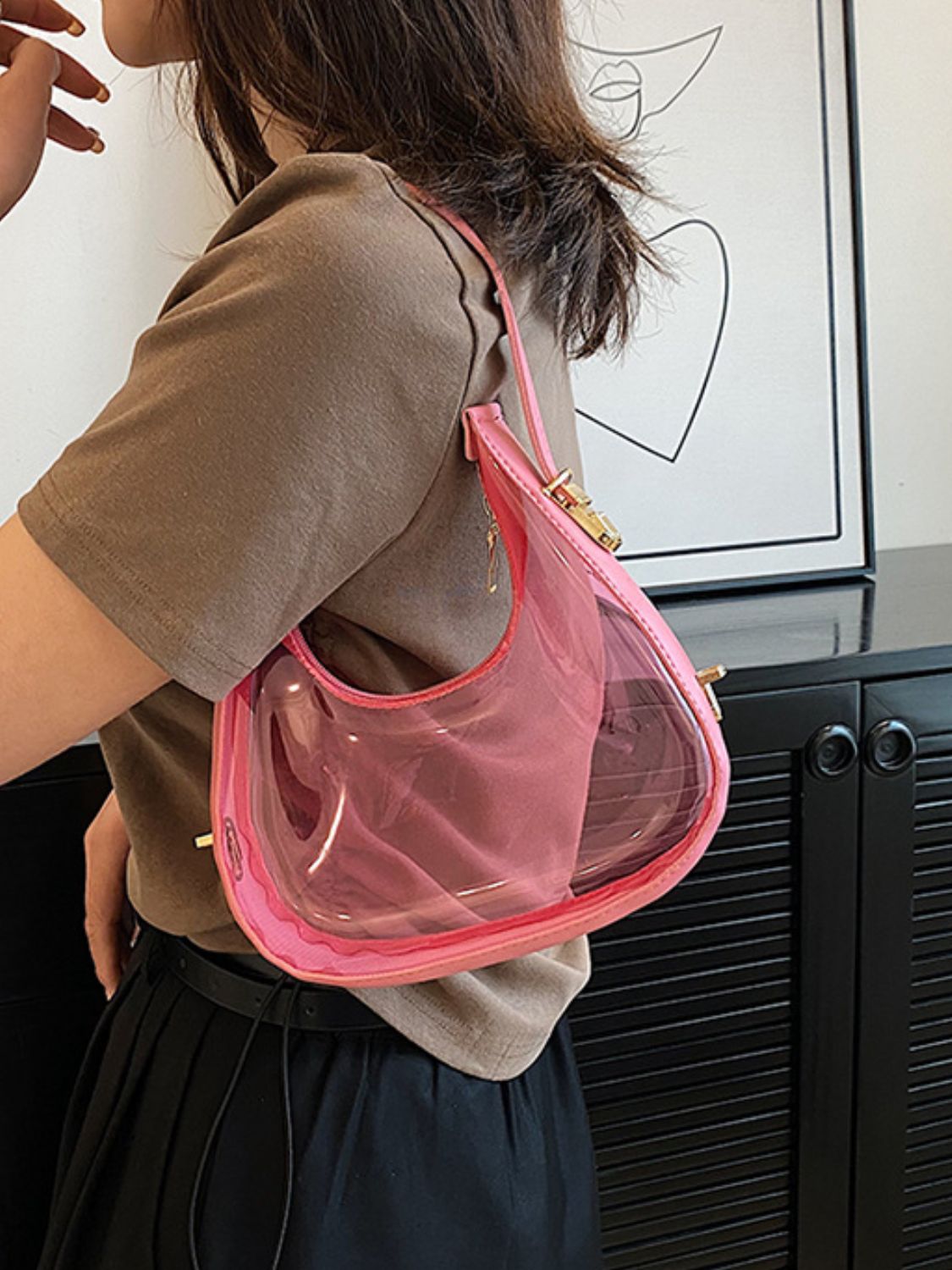 See-Thru PVC Shoulder Bag