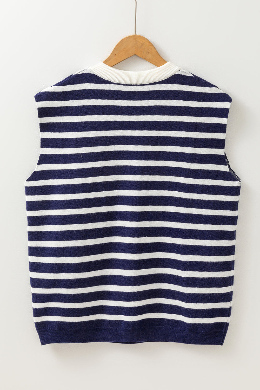 Blue Stripe Bow Sweater Vest