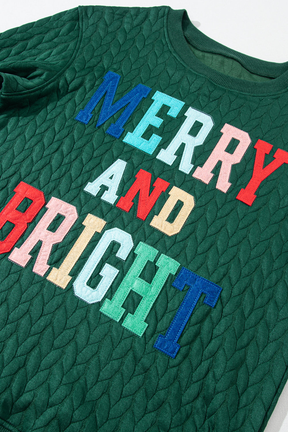 Green Merry And Bright Pullover Sweatshirt