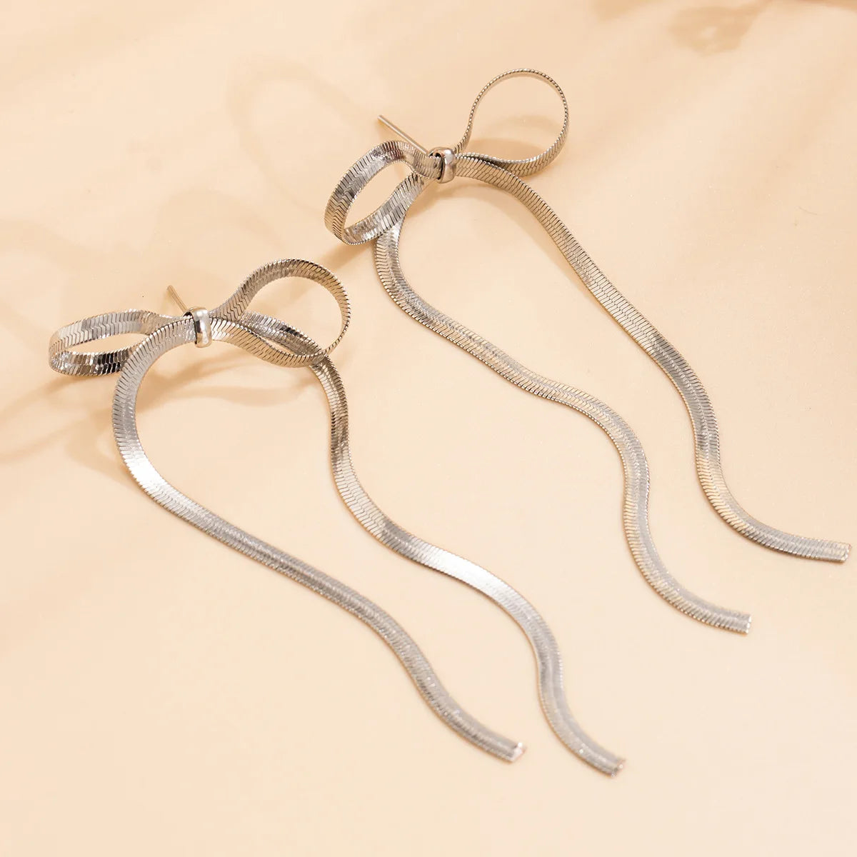 Now Dangle Earrings Stainless Steel