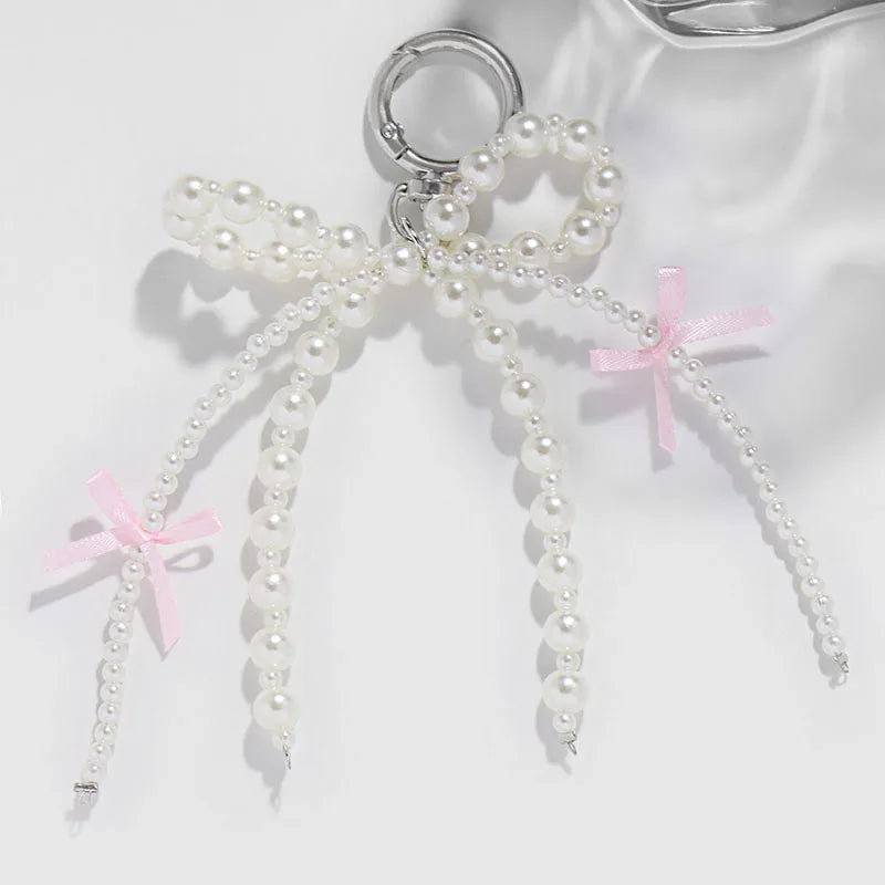 Pearl Bow Bag / Shoe Charm