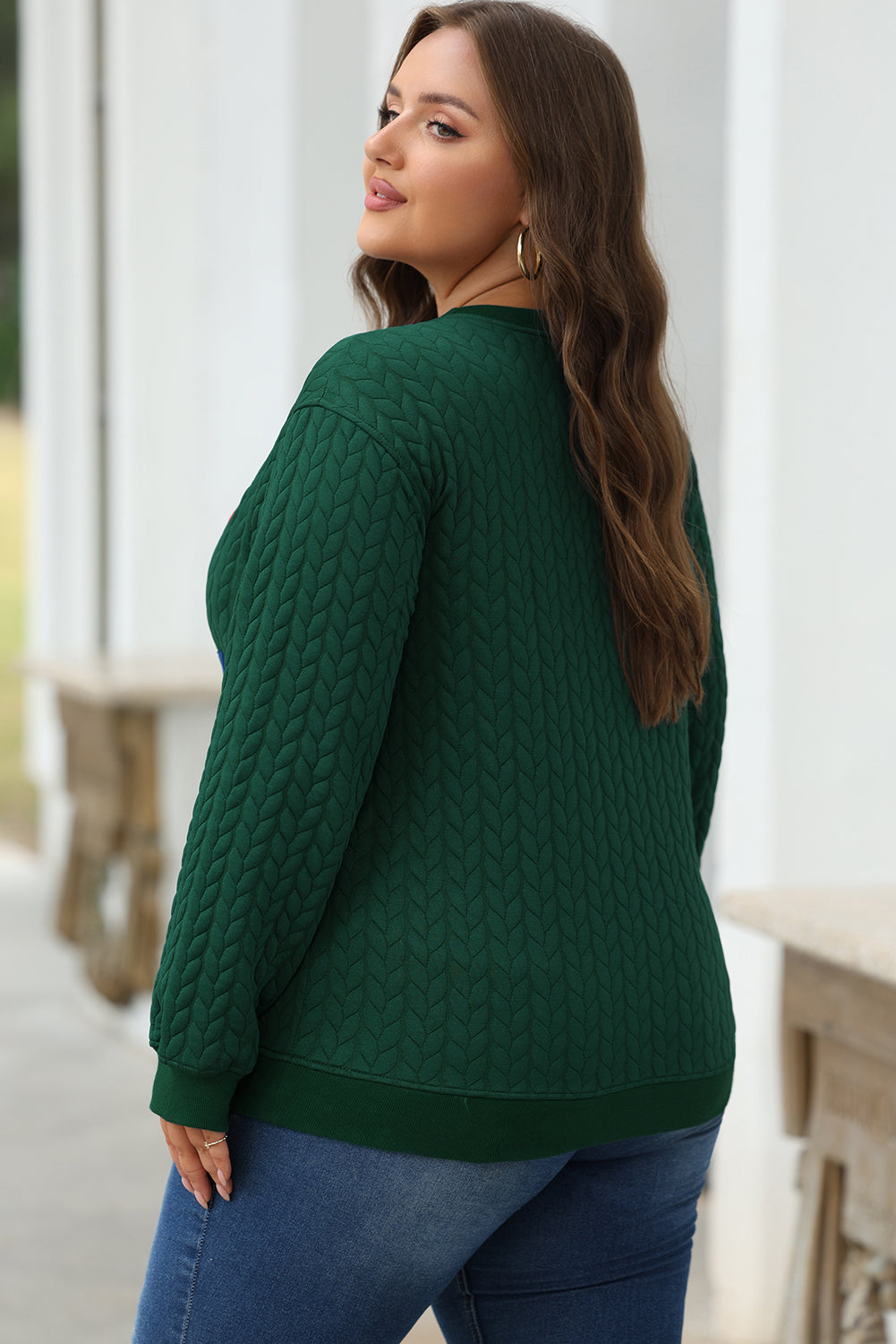 Green Merry And Bright Pullover Sweatshirt