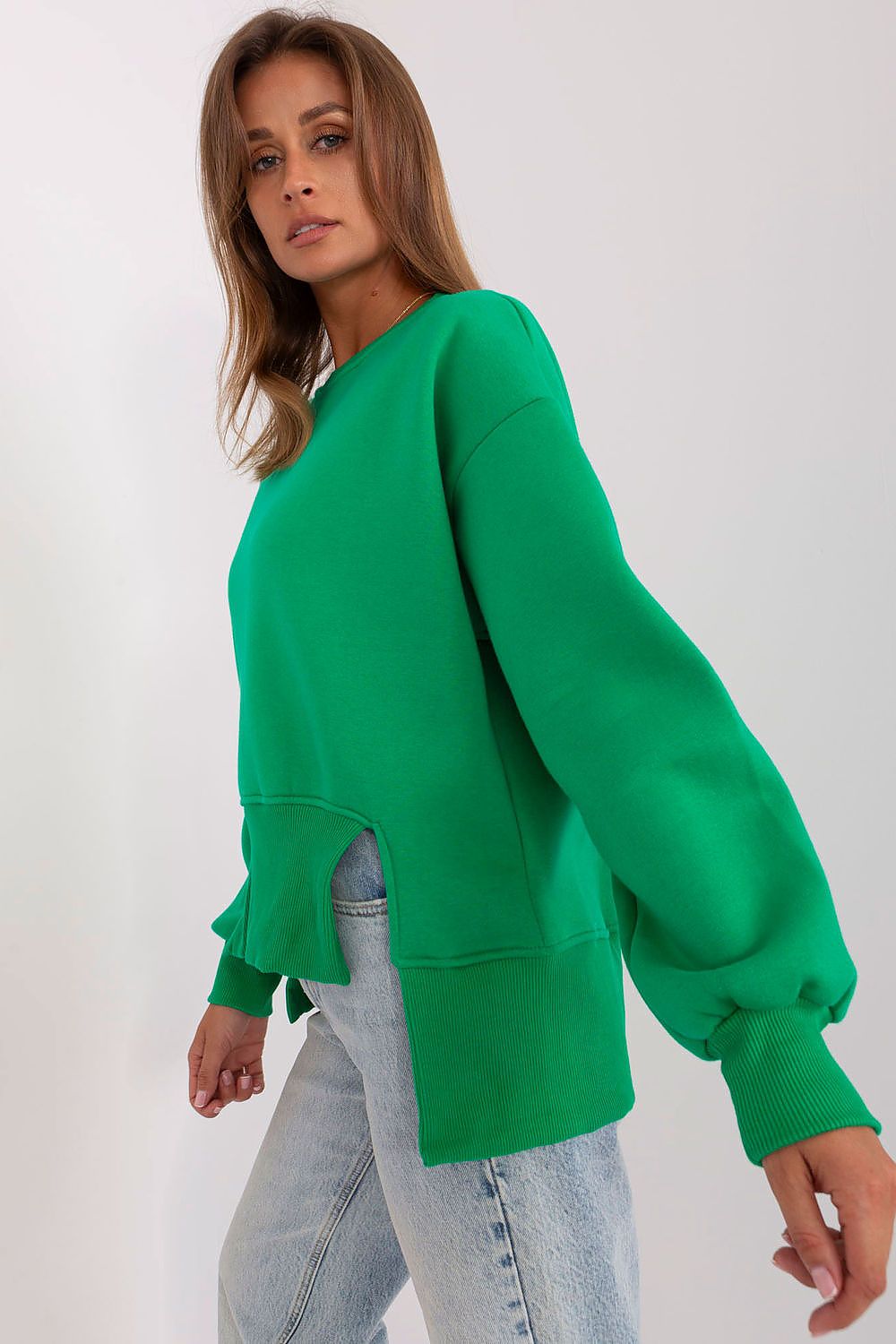 Green Hi-Lo Sweatshirt