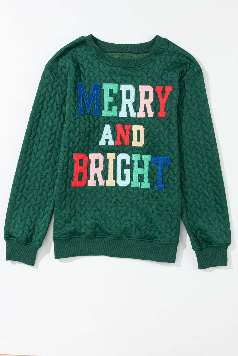 Green Merry And Bright Pullover Sweatshirt